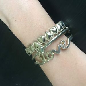 Gold Love Themed Bangles